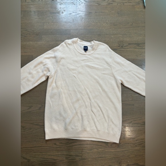 Gap cotton relaxed cream sweater size XL - Picture 9 of 10